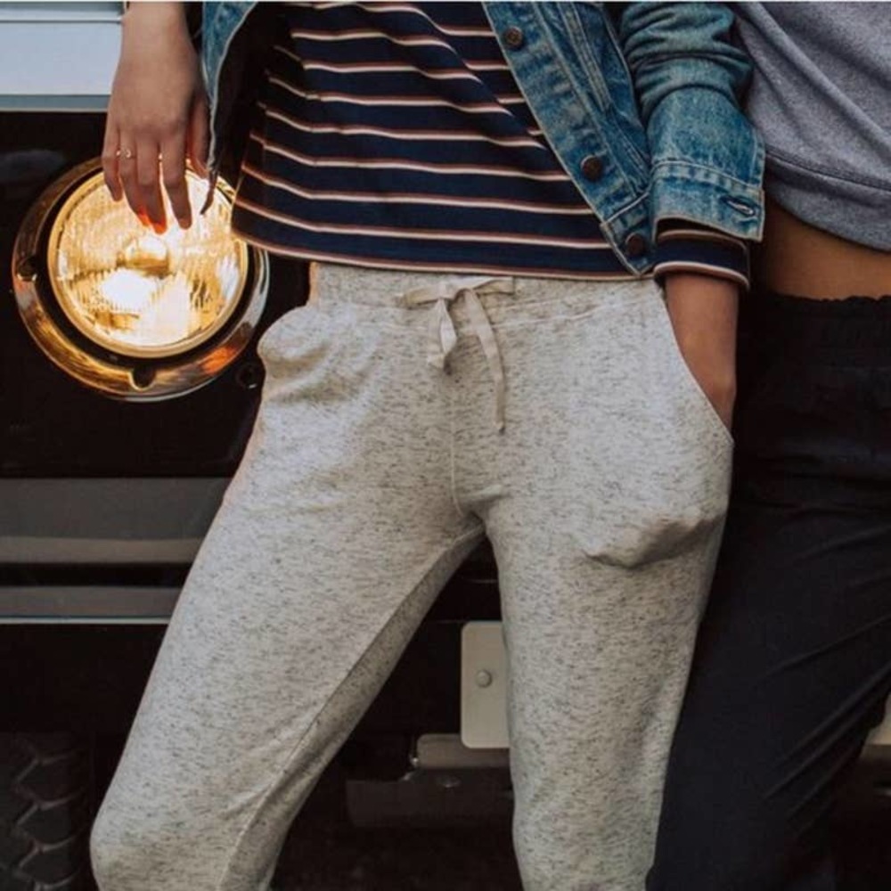 Albion Fit At Ease Cotton Marled Jogger Sweatpant Oatmeal-M